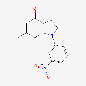 2,6-Dimethyl-1-(3-nitrophenyl)-5,6,7-trihydroindol-4-one
