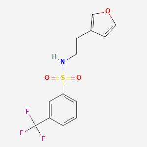 N-(2-(furan-3-yl)ethyl)-3-(trifluoromethyl)benzenesulfonamide