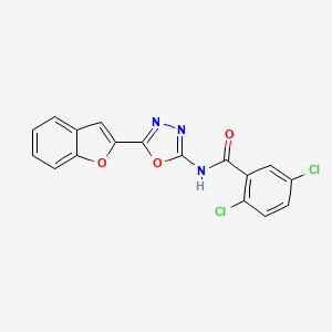 N-(5-(benzofuran-2-yl)-1,3,4-oxadiazol-2-yl)-2,5-dichlorobenzamide