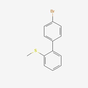 molecular formula C13H11BrS B2576039 4-Bromo-2'-methylthiobiphenyl CAS No. 1443349-83-4