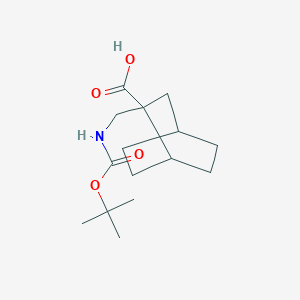 molecular formula C15H25NO4 B2576051 2-(((叔丁氧羰基)氨基)甲基)双环[2.2.2]辛烷-2-羧酸 CAS No. 2138140-57-3