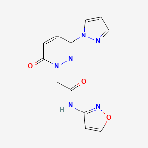 N-(isoxazol-3-yl)-2-(6-oxo-3-(1H-pyrazol-1-yl)pyridazin-1(6H)-yl)acetamide