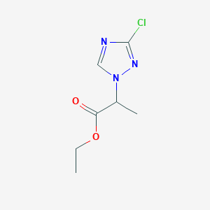 Ethyl 2-(3-chloro-1H-1,2,4-triazol-1-yl)propanoate