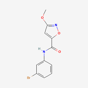 molecular formula C11H9BrN2O3 B2576057 N-(3-bromophenyl)-3-methoxyisoxazole-5-carboxamide CAS No. 1428359-22-1