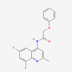 N-(6,8-difluoro-2-methylquinolin-4-yl)-2-phenoxyacetamide