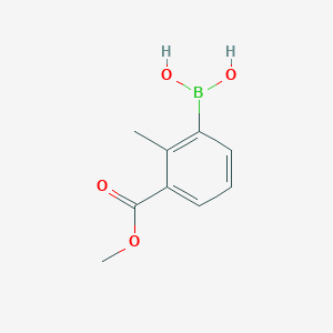 molecular formula C9H11BO4 B2576078 (3-Methoxycarbonyl-2-methylphenyl)boronic acid CAS No. 1451374-90-5