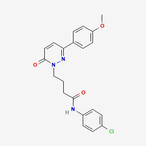 N-(4-chlorophenyl)-4-(3-(4-methoxyphenyl)-6-oxopyridazin-1(6H)-yl)butanamide