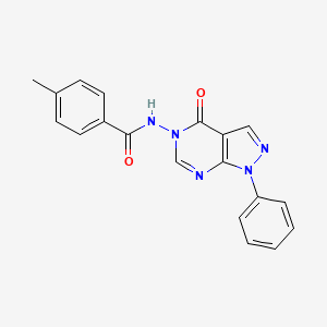 4-methyl-N-(4-oxo-1-phenyl-1H-pyrazolo[3,4-d]pyrimidin-5(4H)-yl)benzamide