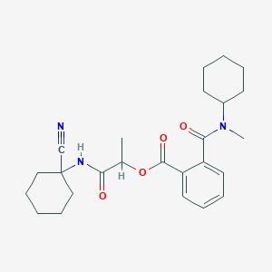 1-[(1-Cyanocyclohexyl)carbamoyl]ethyl 2-[cyclohexyl(methyl)carbamoyl]benzoate