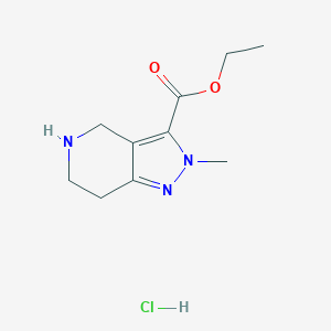 ethyl 2-methyl-2H,4H,5H,6H,7H-pyrazolo[4,3-c]pyridine-3-carboxylate hydrochloride