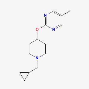 2-[1-(Cyclopropylmethyl)piperidin-4-yl]oxy-5-methylpyrimidine