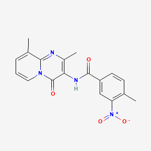 N-(2,9-dimethyl-4-oxo-4H-pyrido[1,2-a]pyrimidin-3-yl)-4-methyl-3-nitrobenzamide