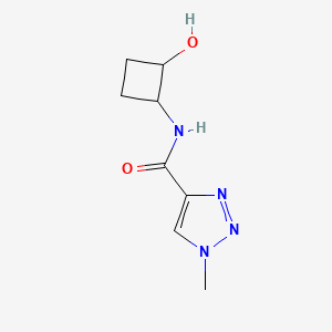 molecular formula C8H12N4O2 B2576118 N-(2-羟基环丁基)-1-甲基-1H-1,2,3-三唑-4-甲酰胺 CAS No. 2200844-87-5