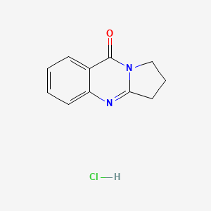 molecular formula C11H11ClN2O B2576141 Desoxyvasicinone hydrochloride CAS No. 21314-56-7