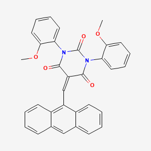 5-(anthracen-9-ylmethylene)-1,3-bis(2-methoxyphenyl)pyrimidine-2,4,6(1H,3H,5H)-trione