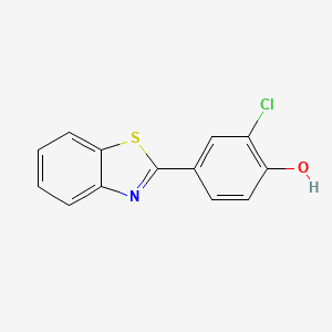 molecular formula C13H8ClNOS B2576205 4-(1,3-Benzothiazol-2-yl)-2-chlorophenol CAS No. 749906-91-0
