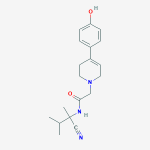 N-(1-cyano-1,2-dimethylpropyl)-2-[4-(4-hydroxyphenyl)-1,2,3,6-tetrahydropyridin-1-yl]acetamide