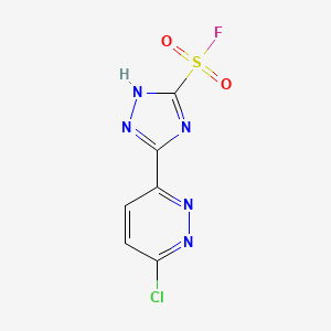 3-(6-Chloropyridazin-3-yl)-1H-1,2,4-triazole-5-sulfonyl fluoride
