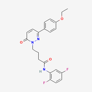 molecular formula C22H21F2N3O3 B2576254 N-(2,5-difluorophenyl)-4-(3-(4-ethoxyphenyl)-6-oxopyridazin-1(6H)-yl)butanamide CAS No. 946216-43-9