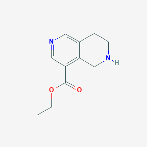 molecular formula C11H14N2O2 B2576264 Ethyl 5,6,7,8-tetrahydro-2,6-naphthyridine-4-carboxylate CAS No. 2091550-41-1