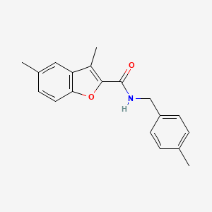 3,5-dimethyl-N-[(4-methylphenyl)methyl]-1-benzofuran-2-carboxamide