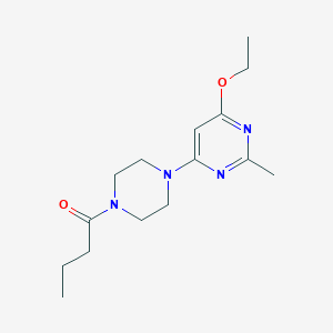 1-(4-(6-Ethoxy-2-methylpyrimidin-4-yl)piperazin-1-yl)butan-1-one