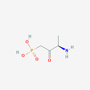 molecular formula C4H10NO4P B2576277 [(3R)-3-Amino-2-oxobutyl]phosphonic acid CAS No. 112392-53-7