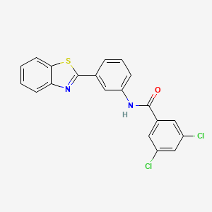 N-[3-(1,3-benzothiazol-2-yl)phenyl]-3,5-dichlorobenzamide