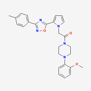 1-[4-(2-methoxyphenyl)piperazin-1-yl]-2-{2-[3-(4-methylphenyl)-1,2,4-oxadiazol-5-yl]-1H-pyrrol-1-yl}ethanone