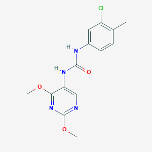 1-(3-Chloro-4-methylphenyl)-3-(2,4-dimethoxypyrimidin-5-yl)urea