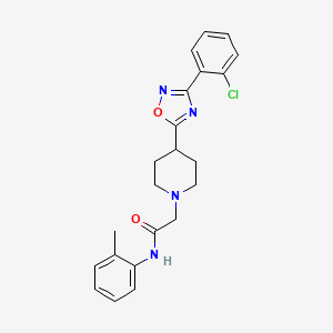 2-{4-[3-(2-chlorophenyl)-1,2,4-oxadiazol-5-yl]piperidin-1-yl}-N-(2-methylphenyl)acetamide