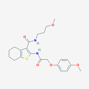 2-{[(4-methoxyphenoxy)acetyl]amino}-N-(3-methoxypropyl)-4,5,6,7-tetrahydro-1-benzothiophene-3-carboxamide