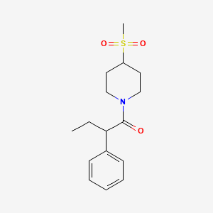 1-(4-(Methylsulfonyl)piperidin-1-yl)-2-phenylbutan-1-one