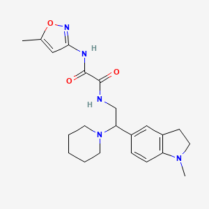 N1-(2-(1-methylindolin-5-yl)-2-(piperidin-1-yl)ethyl)-N2-(5-methylisoxazol-3-yl)oxalamide