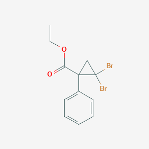 Ethyl 2,2-dibromo-1-phenylcyclopropane-1-carboxylate