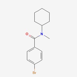 molecular formula C14H18BrNO B2576349 4-溴-N-环己基-N-甲基苯甲酰胺 CAS No. 331845-62-6