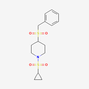 4-(Benzylsulfonyl)-1-(cyclopropylsulfonyl)piperidine
