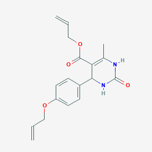 molecular formula C18H20N2O4 B257636 Allyl 4-[4-(allyloxy)phenyl]-6-methyl-2-oxo-1,2,3,4-tetrahydro-5-pyrimidinecarboxylate 