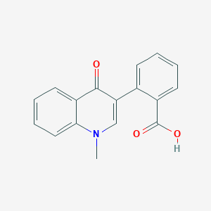 molecular formula C17H13NO3 B2576368 2-(1-メチル-4-オキソ-1,4-ジヒドロ-3-キノリル)ベンゼンカルボン酸 CAS No. 105576-79-2