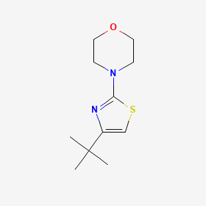 molecular formula C11H18N2OS B2576377 4-(4-Tert-butyl-1,3-thiazol-2-yl)morpholine CAS No. 164397-09-5