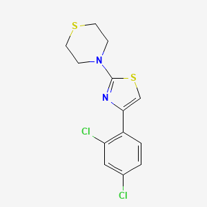 4-[4-(2,4-Dichlorophenyl)-1,3-thiazol-2-yl]thiomorpholine