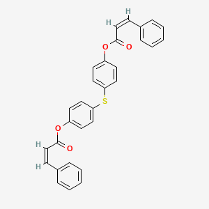 4-[(4-{[(2Z)-3-phenylprop-2-enoyl]oxy}phenyl)sulfanyl]phenyl (2Z)-3-phenylprop-2-enoate