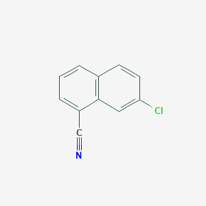 molecular formula C11H6ClN B2576387 7-Chloro-1-naphthonitrile CAS No. 1261454-39-0