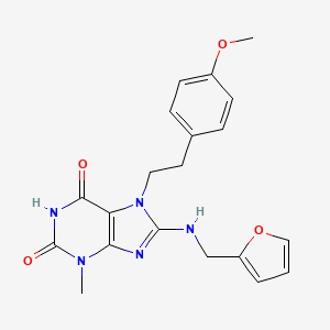 8-((furan-2-ylmethyl)amino)-7-(4-methoxyphenethyl)-3-methyl-1H-purine-2,6(3H,7H)-dione