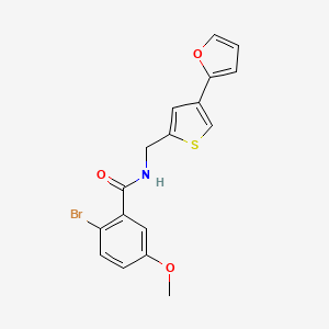 2-bromo-N-{[4-(furan-2-yl)thiophen-2-yl]methyl}-5-methoxybenzamide