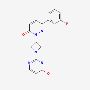 6-(3-Fluorophenyl)-2-[1-(4-methoxypyrimidin-2-yl)azetidin-3-yl]pyridazin-3-one