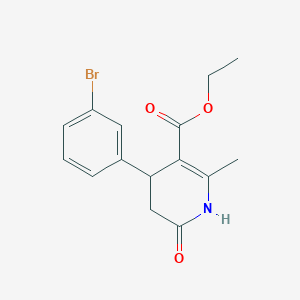 Ethyl 4-(3-bromophenyl)-2-methyl-6-oxo-1,4,5,6-tetrahydro-3-pyridinecarboxylate