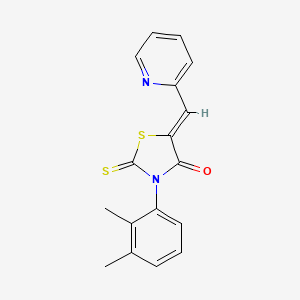 (Z)-3-(2,3-dimethylphenyl)-5-(pyridin-2-ylmethylene)-2-thioxothiazolidin-4-one