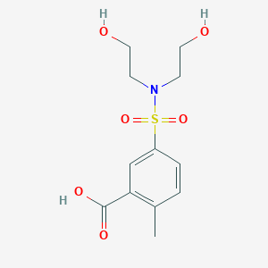 5-[Bis(2-hydroxyethyl)sulfamoyl]-2-methylbenzoic acid