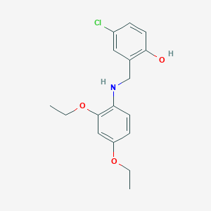 4-Chloro-2-{[(2,4-diethoxyphenyl)amino]methyl}phenol